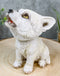 Ebros Wildlife Cries of The Night Howling White Snow Wolf Bobblehead Figurine