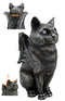 Ebros Gift Stoic Guardian Feline Cat Gargoyle Gothic Candleholder Figurine 5.5"H