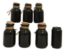 Pack Of 6 Ceramic Magic Voodoo Apothecary Mad Doctor Potion Bottles Props