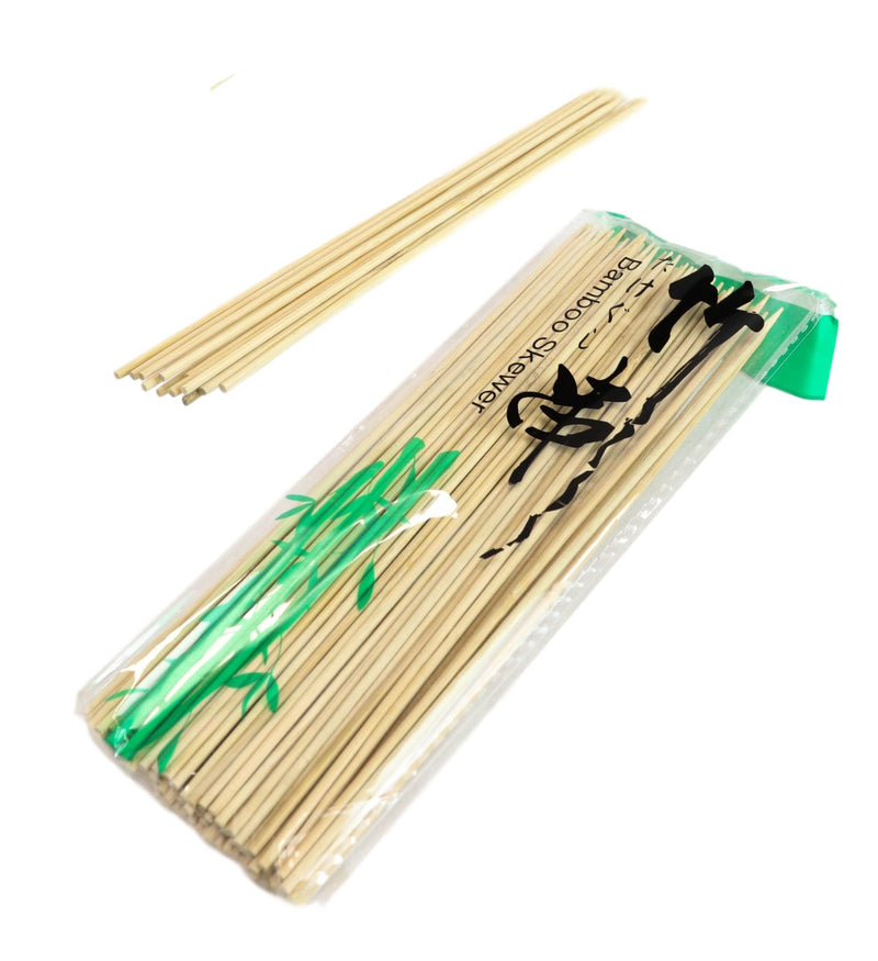 8"L Bamboo Skewers Sticks For BBQ Appetizer Fruits Cocktails Kabobs Pack Of 500