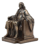 Ebros Founding Father Benjamin Franklin Seated Statue 7.5" Tall James Fraser Figurine