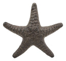Ebros Cast Iron Sea Star Shell Starfish in Rustic Bronze Finish 7.75" Wide