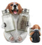 Ebros Adorable Small Hound English Tricolor Beagle Salt and Pepper Shaker Holder