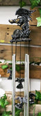 Armored Battle Dragon Crystal Sphere Resonant Relaxing Wind Chime Garden Patio