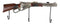 Rustic Western Country Hunter Vertical Barreled Shotgun 3-Peg Wall Hooks Plaque