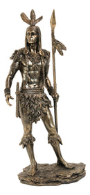 Ebros Large American Indian Warrior with Spear 19.75 inches Tall Figurine Resin