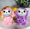 Ebros Furrybones Purple & Pink Spotted Octopus Ceramic Salt N Pepper Shaker