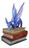 Amy Brown Fantasy Midnight Blue Book Dragon Of Bibliography Figurine Magic Decor