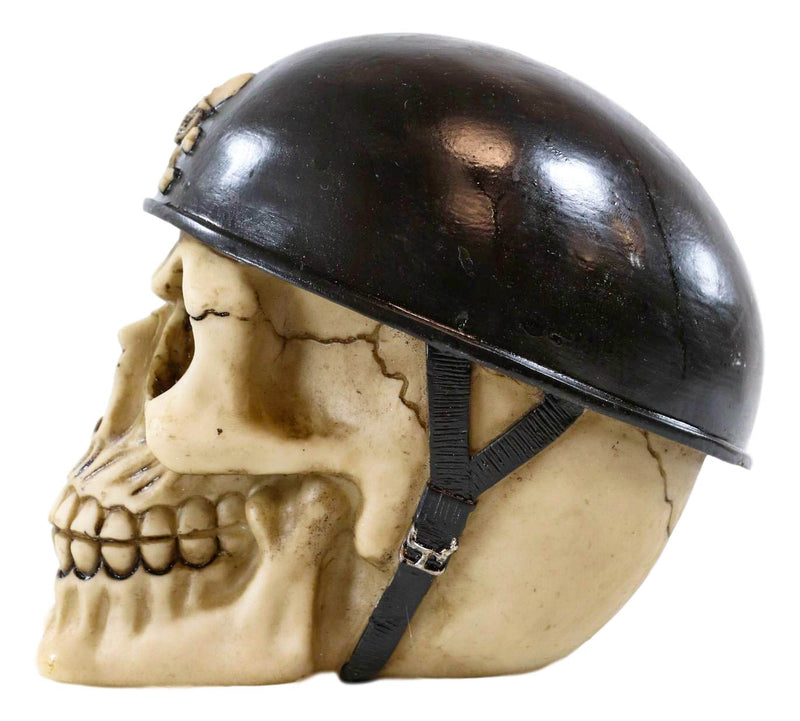 Ebros Military Skull With Crossbones Helmet Gear Figurine 5
