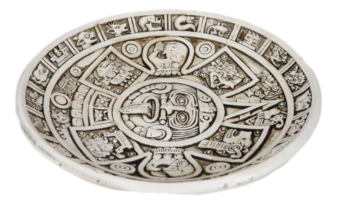 Mexica Aztec Maya Solar Xiuhpohualli And Tonalpohualli Calendar Incense Burner