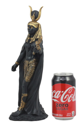 Ebros Egyptian Goddess Hathor Statue 11"H Deity Of Motherhood Joy Love Feminism - Ebros Gift