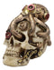 Ebros Sea Monster Golden Masked Octopus Wrapped Around Cyborg Robot Skull 5.25"H