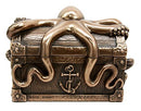 Ebros Deep Sea Kraken Octopus Skull Treasure Jewelry Decorative Box Figurine