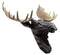 Ebros North American Bull Moose Wall Decor 24"Wide Wall Mount Plaque Sculpture
