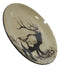 Ebros Forest Giant Emperor Bull Elk Large Round Dinner Plate Set of 2 10.75"D