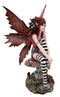 Amy Brown Red Haired Enchanted Forest Mushroom Fairy Decorative Figurine 6.25"H