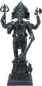 Ebros Large 21" Tall Bali Ganesha With Dhoti in War Armor On Pillar With Rat Statue