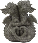 Ebros Romantic Valentines Baby Garden Dragons Cuddling Tight Statue 5.25" Tall