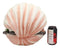 Ebros 12.25" Wide Colorful Nautical Ocean Giant Clam Shell of The Coral Reefs Display Stand with 12 Miniature Mergirls Figurine Set Fantasy Mergirl Mermaids - Ebros Gift