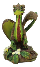 Ebros Colorful Garden Fruits and Berries Green Thumb Dragon Statue by Stanley Morrison Medieval Fairy Dragons Fantasy Decor Figurine (Avocado Guacamole Wyrmling with Ladybug Friend)