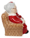North Pole Winter Christmas Mr Mrs Santa On Sofa Ceramic Salt Pepper Shaker Set