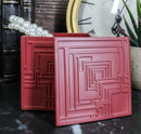 Frank Lloyd Wright Charles Ennis House Petite Cube Trinket Box Textile Block Art