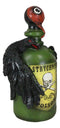 Wicca Paranormal Raven Crow With Eyeball Faux Poison Potion Bottle Prop Decor