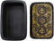 Ebros Black and Gold Cartouche Amulet Scarab Beetles Decorative Trinket Box