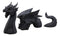Swimming Castle Moat Dragon Lawn Garden Centerpiece Statue 3 Piece 21"L Total