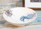 Nautical Blue White Seahorse And Helm Ceramic 46oz Pasta Salad Soup Dinner Bowl