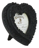 Gothic Day Of The Dead Black Roses Wreath Heart Wall Or Desktop Picture Frame