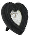 Gothic Day Of The Dead Black Roses Wreath Heart Wall Or Desktop Picture Frame
