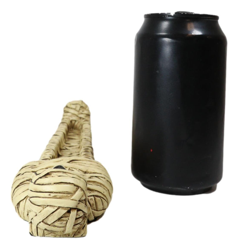 Egyptian King Tut Dead Sarcophagus Mummy In Bandage Stick Incense Holder Burner