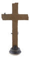 Rustic Western Fire Department Maltese Cross Fireman Axes Desktop Plaque Cross