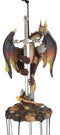 Excalibur Sword Fire Night Dragon Resonant Relaxing Wind Chime Garden Patio