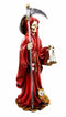 Ebros Red Robe Holy Death Santa Muerte Day of The Dead Figurine Symbol Of Love