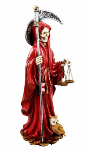 Ebros Red Robe Holy Death Santa Muerte Day of The Dead Figurine Symbol Of Love