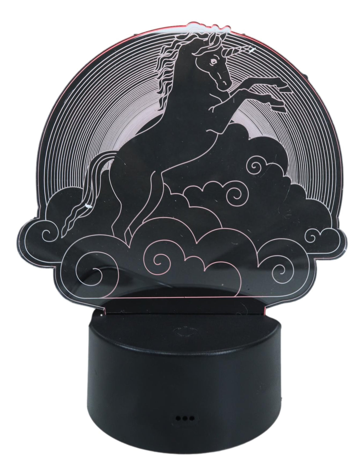 Ebros Sacred Unicorn Riding Night Clouds Acrylic Panel Colorful LED Night Light