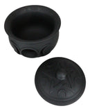 Wicca Triple Moon Goddess Cutout Cauldron Pot For Trinkets Crystals Holder