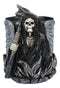 Ange Winged Grim Reaper With Scythe Pen Stationery Make Up Brush Holder Figurine