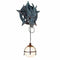 Medieval Fantasy Pentagram Dragon Sculptural Wall Lamp With Hanging Light Orb