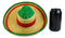 Day Of The Dead El Bandito Outlaw Skeleton Skull With Mexican Sombrero Figurine