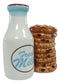 Ebros Breakfast Milk & Chocolate Cookies Magnetic Ceramic Salt Pepper Shakers