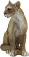 Large Realistic Lifelike Mountain Lion Cougar Sitting in Repose Statue 20" Tall