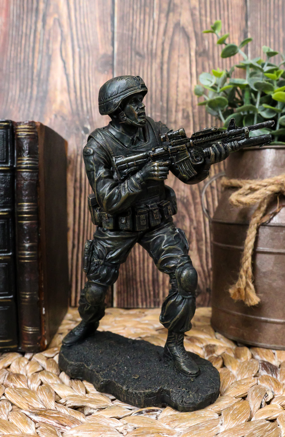 Ebros Military Solider In Battle Figurine 7.25 Inch Tall - Ebros Gift