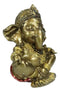 Vastu Hindu Elephant God Baby Ganesha Ganapati Sitting In Meditation Figurine