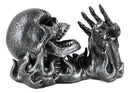Dead Rising Skull Hell's Booze Ghost Rider Flame Skeleton Wine Holder Figurine