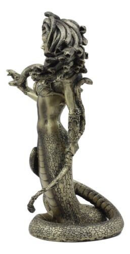 Greek Demonic Goddess The Temptation Of Medusa Statue Luring Gorgon's Gaze - Ebros Gift
