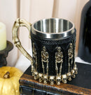 Ebros Gift Skeleton Ossuary Graveyard Labyrinth Death Tankard Coffee Beer Mug Cup