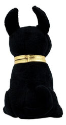 Ebros Small Black & Gold Egyptian Anubis Dog Plush Toy Soft Doll God of Afterlife Jackal Collectible 6" H